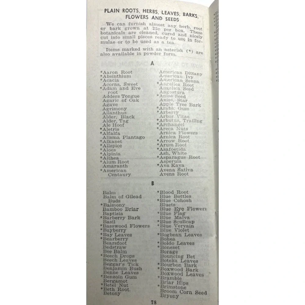 Vintage 1949 Herbal Catalog by Joseph E. Meyer